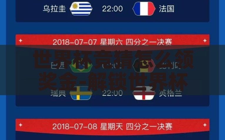 世界杯竞猜怎么领奖金-解锁世界杯竞猜奖金奥秘，从预测到领取的全面指南，解锁世界杯竞猜奖金奥秘，从预测到领取的全面指南
