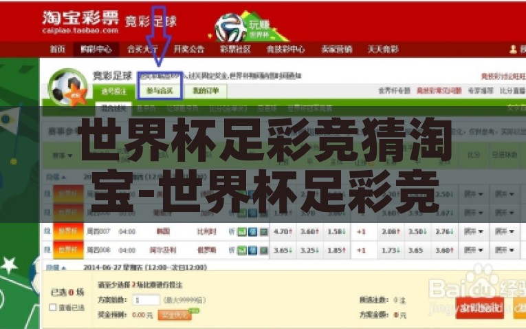 世界杯的足彩竞猜-当激情碰撞智慧，世界杯足彩竞猜的魅力与策略，激情与智慧的碰撞，解析世界杯足彩竞猜的魅力与策略