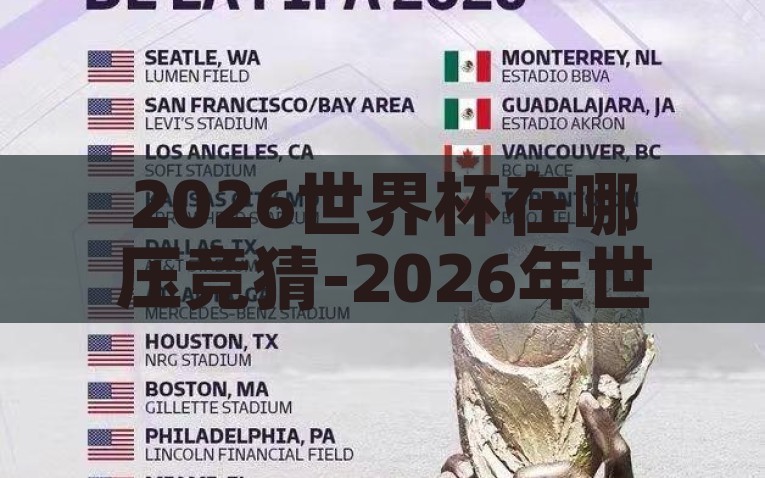 2026世界杯在哪压竞猜-2026年世界杯的独特之处，揭秘2026世界杯，独特之处及压竞猜精彩看点