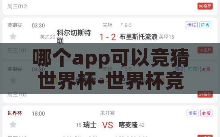 哪个app可以竞猜世界杯-世界杯竞猜乐趣多——揭秘哪款APP让你大显身手，揭秘，哪款APP让你在世界杯竞猜中大显身手